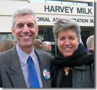 Ms. Loughrey with Dan Kirsch, Executive Director of Diversionary Theatre